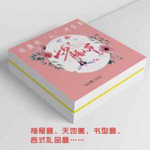 精品礼品盒天地盖书形翻盖折加厚纸木板产品包装彩盒定 制印刷