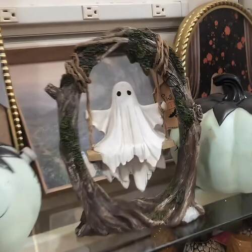 跨境新品Halloween Swing Ghost Decoration 万圣节秋千鬼魂装饰