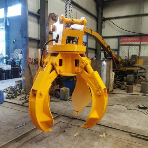 挖掘机抓斗液压旋转抓斗废钢铁抓手多瓣莲花抓