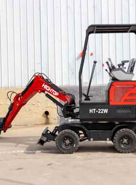 HT22液压先导挖掘机 破碎锤螺旋钻耙子松土器小挖机 Excavator
