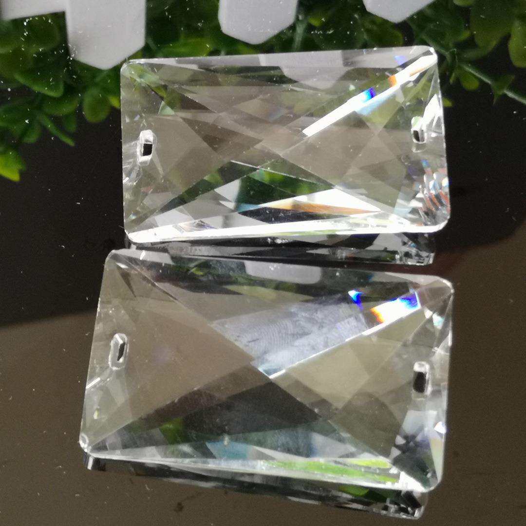 浦江工厂50mm长条灯饰水晶配件 水晶灯饰配件 吊灯台灯水晶配件