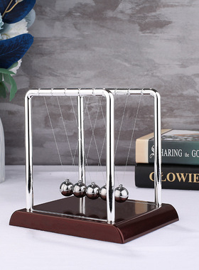 无聊了玩玩牛顿碰碰球!解压摆球悬浮球玩具办公室摆件