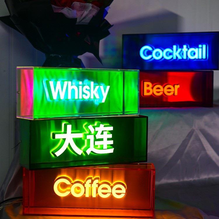 创意亚克牌网灯力箱立体loTG258204go发光字门头招牌红led广告装