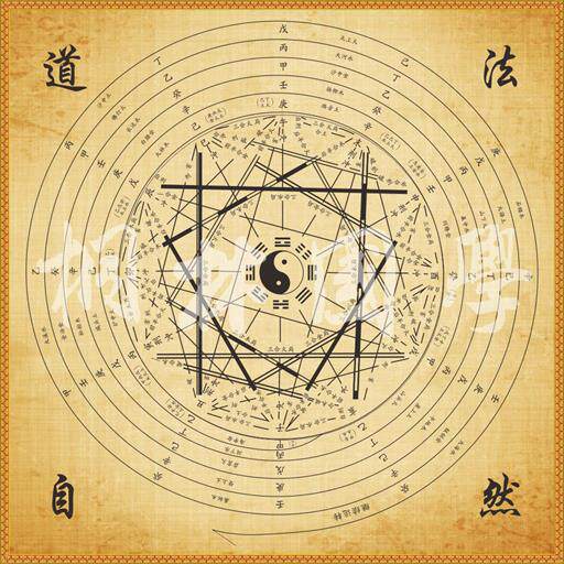 八卦五行变换图 六十甲子纳音三合局 现代装饰画 018