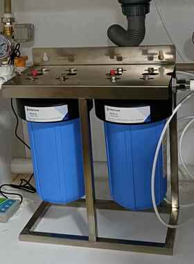 大胖蓝瓶全屋中央净水器家用升级大白瓶支架透明中央净水机
