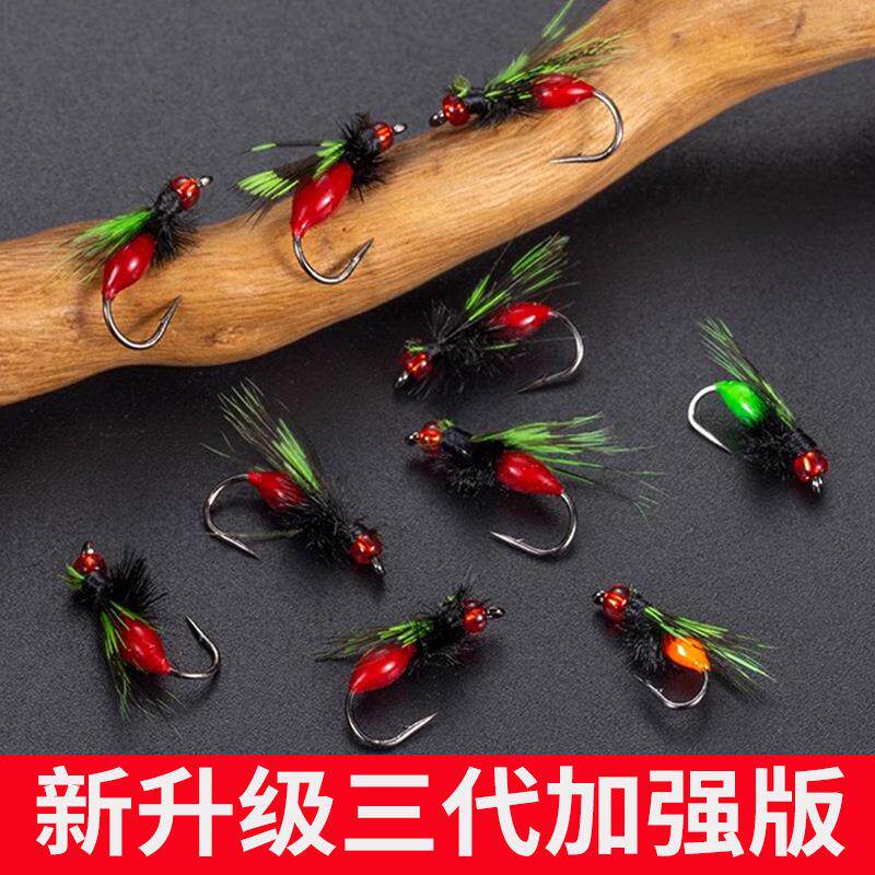 拓航毒蚊钩飞蝇钩苍蝇鱼钩微物钓马口白条翘嘴溪哥路亚微物