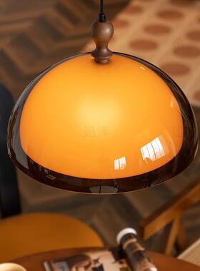 int厅a599ge中古餐实厅吊灯木饭厅v餐桌灯法式复古饭灯南洋风吧台