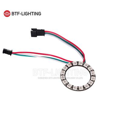 LED16位WS2812b内置5050RGB全彩驱动圆形开发板灯环5V原创设计款