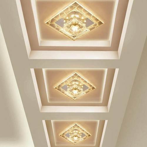 led水晶灯具 过道灯 玄关走廊吸顶灯 门厅阳台客厅灯后现代吸顶灯