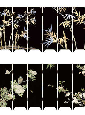 摆件装饰小纪念品工艺品中古日式特色桌面漆器屏风礼品饰品家居