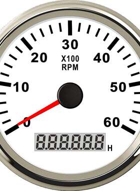 SJ系列DN85mm汽车改装仪表汽油柴油发动机指针转速表6000RPM