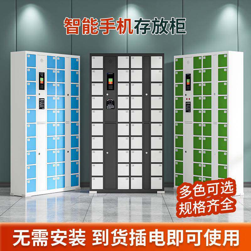 超市电LSZNSJG-子存包柜存人脸扫工码指纹柜刷卡员手机放柜储物智