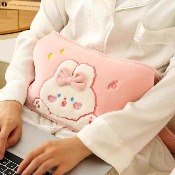 电热水袋充电式防爆可爱暖手宝可拆洗暖宝热宝毛绒暖腰暖宫暖水袋