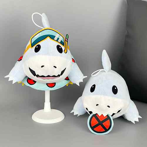 跨境新品jeff the land shark plush 鲨鱼公仔玩偶毛绒玩具抓机