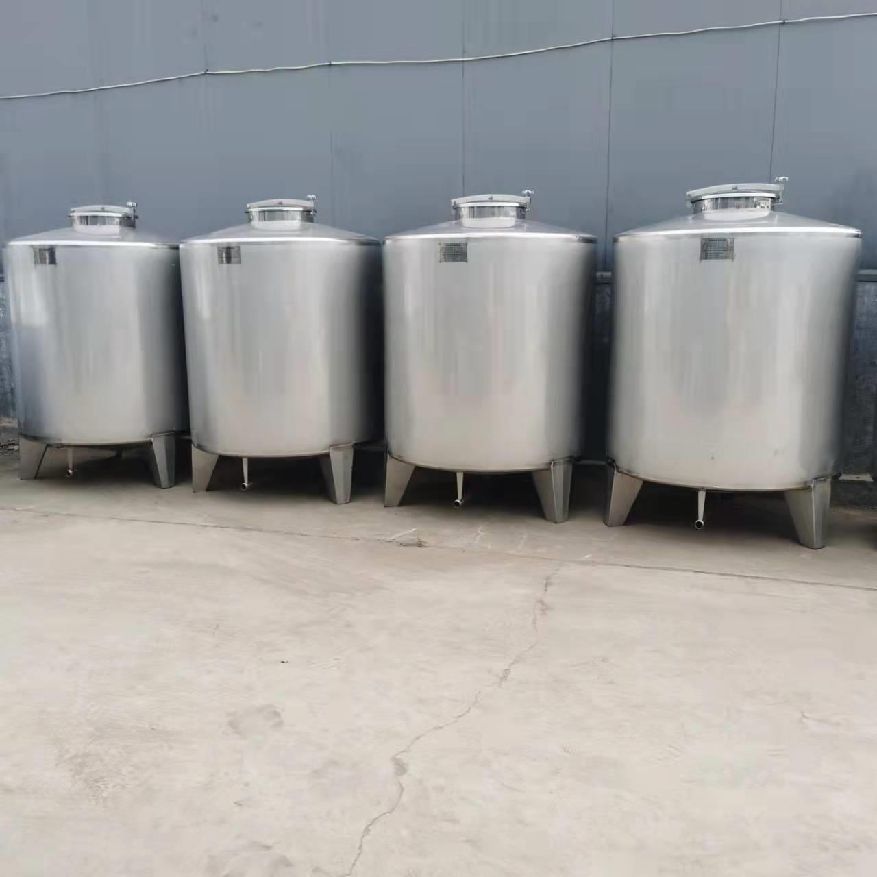 酒厂不锈钢存酒罐304白钢酒罐不锈钢储酒器立式锥形底密封罐