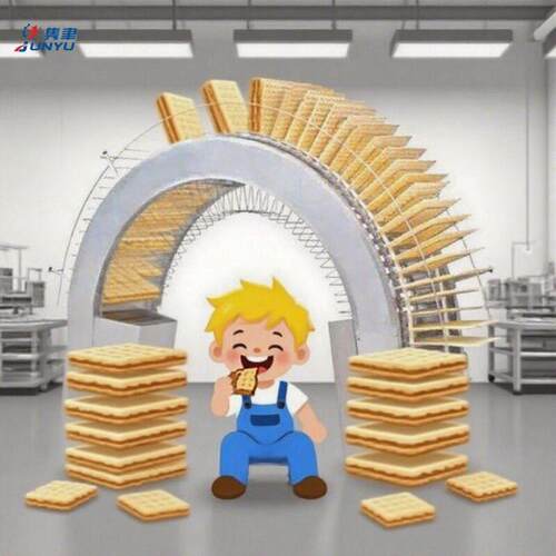 全自动威化饼干成型生产线巧克力饼干设备辊切设备上海