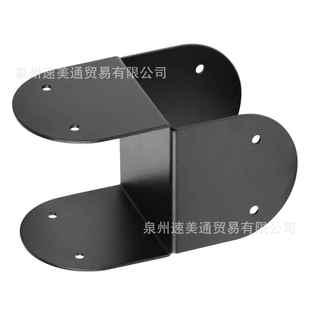 黑帽领带托架,标杆底座接锚钢杆连器重型钢安装托895架支持木甲杆