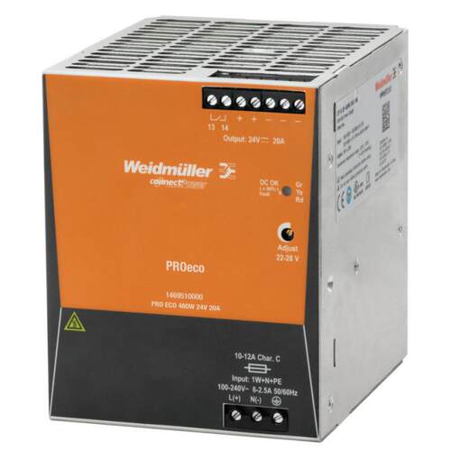 Weidmuller魏德米勒 开关电源 PRO ECO 480W 24V 20A等系列现货