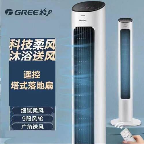 格.力塔扇家用节能轻音立式摇头落地定时遥控FL08X61Bg电风扇新款