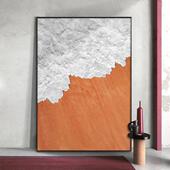 手绘油画客厅落地挂画沙发背景墙装 饰画现代简约抽象肌理玄关壁画