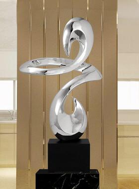 现简约客厅玄关ST304落地树脂雕摆件居软装饰品售楼处塑工艺品代