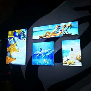 饰制作发光挂墙式 装 灯箱广告牌室内厂家卡布高亮度软膜灯箱