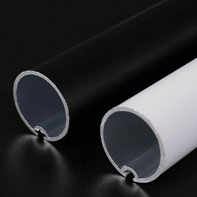 江山加厚铝合金罗马杆窗帘杆装饰头侧装顶装单杆双杆静音