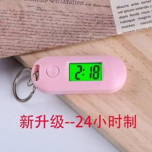 可夜光小挂表学生便携式迷你电子小时钟桌面工作时间表静音钟