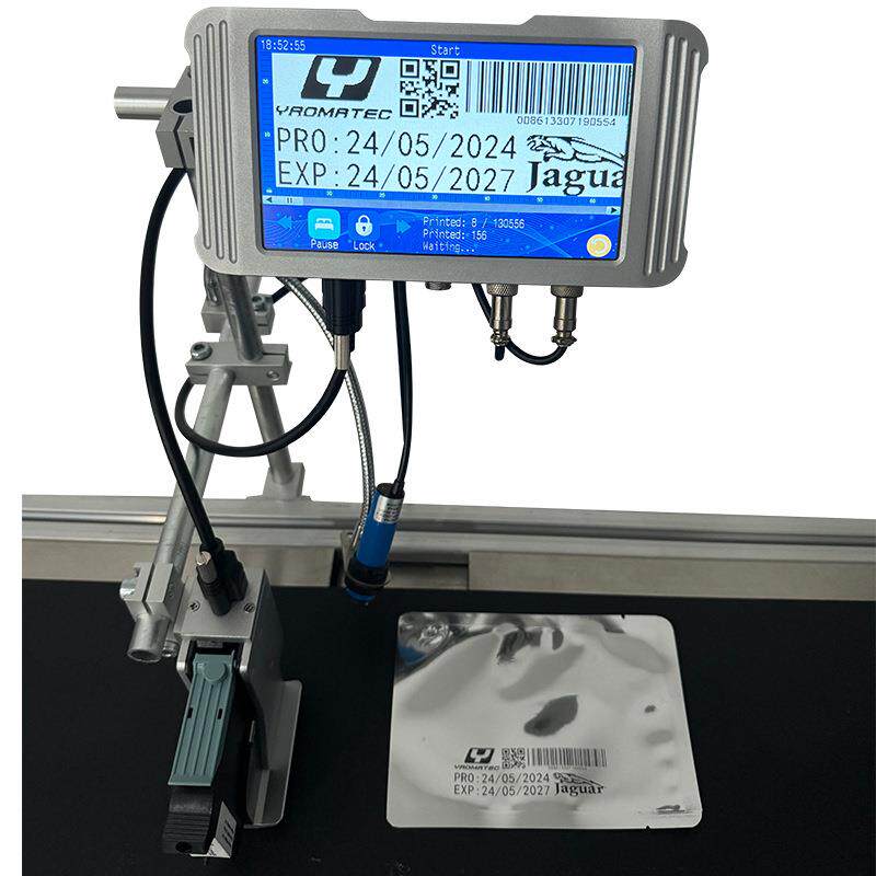 Yaomatec在线式喷码机流水线生产日期批号LOGO纸箱瓶盖标签打码