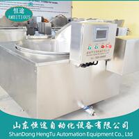琥炸核仁桃油炸锅不锈钢自动翻斗油炸OPG机蚕豆玉带豆油设珀备制