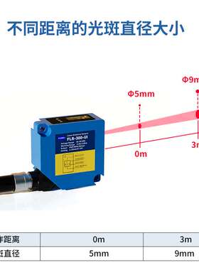 3米高精度激光测距传感器FLR-300-UI重复精度1-5mm料液位距离检测
