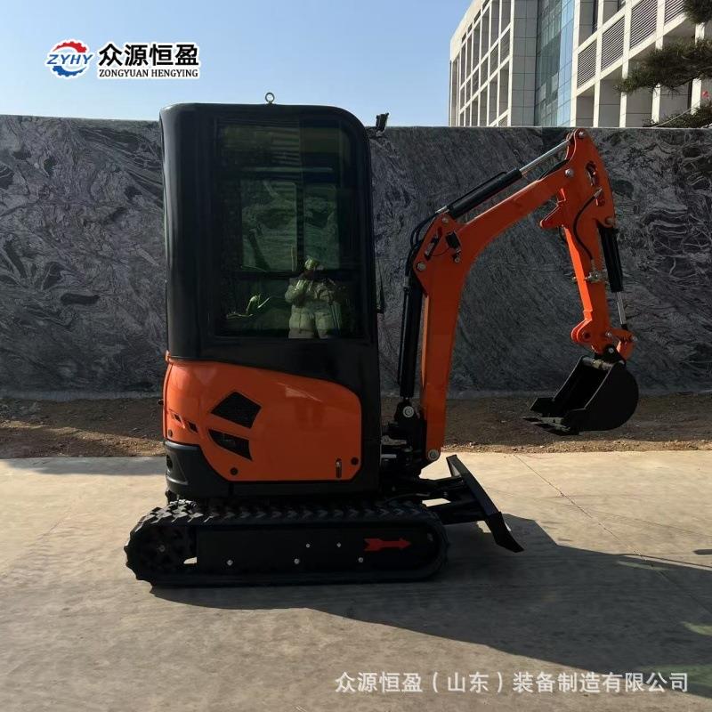 18小型挖掘机挖土价钱 众源履带式液压挖掘机果园大棚农业小勾机
