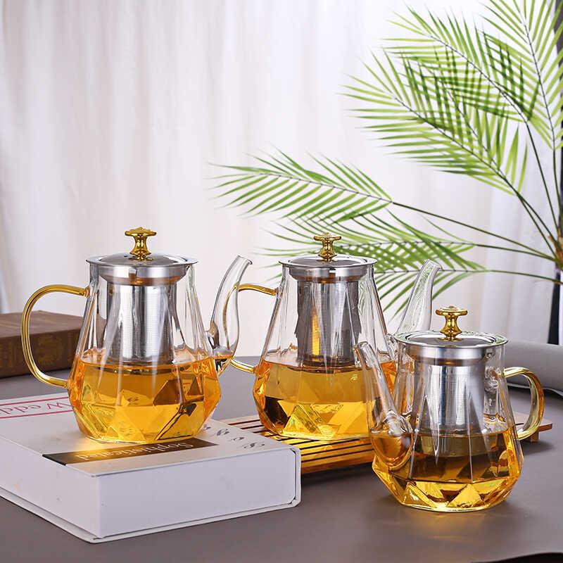 养生花茶泡茶壶加厚玻璃茶壶家用耐高温煮茶