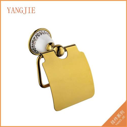 浴室挂件毛巾环厨卫423金毛铜巾生环金色全毛巾环卫五间毛巾环