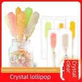 网红水晶棒棒糖果老冰糖搅拌糖咖啡花茶伴侣水果味休闲小零食品