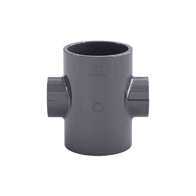 PVC异径四通变径接头下水管排水管塑料50 63 75 90 110 140 160mm