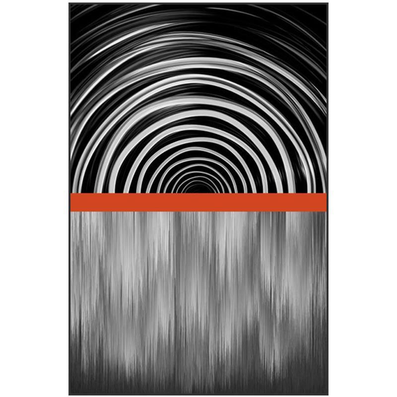 现代轻奢客厅玄关黑白创意抽象装饰画个性室内背景墙壁竖版挂画