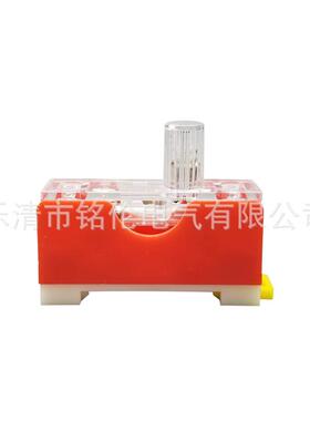 正熔FS-10 6*30mm玻璃管保险丝管底座FS-101导轨保险丝座10A带灯