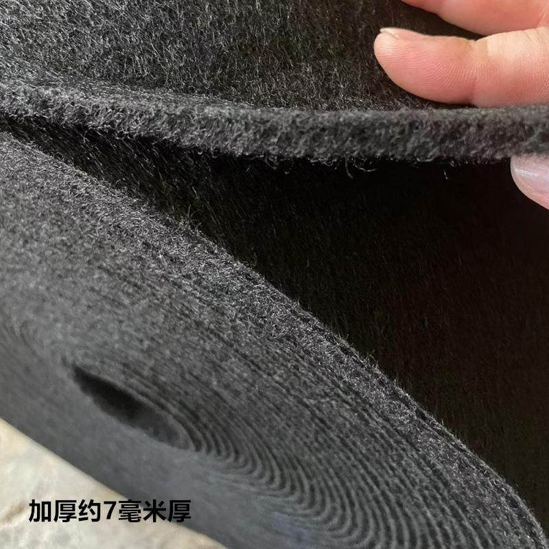加厚约7毫米黑色拉绒满铺裁剪任意尺寸展会舞台防滑庆典通道地毯