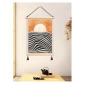 客厅马蒂斯挂画打孔艺挂布风装 饰画壁画简约布ins免画墙背景卧室