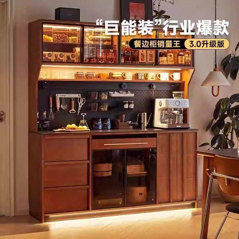 时光3.0法式复古实木餐边柜中古风餐边柜客厅储物柜吧台柜茶水柜,住宅家具,餐边柜,淘宝优惠券,粉丝福利购,淘宝优惠卷