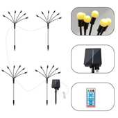 热销太阳能萤火虫灯10头一拖五户外防水庭院草坪装 饰萤火虫灯