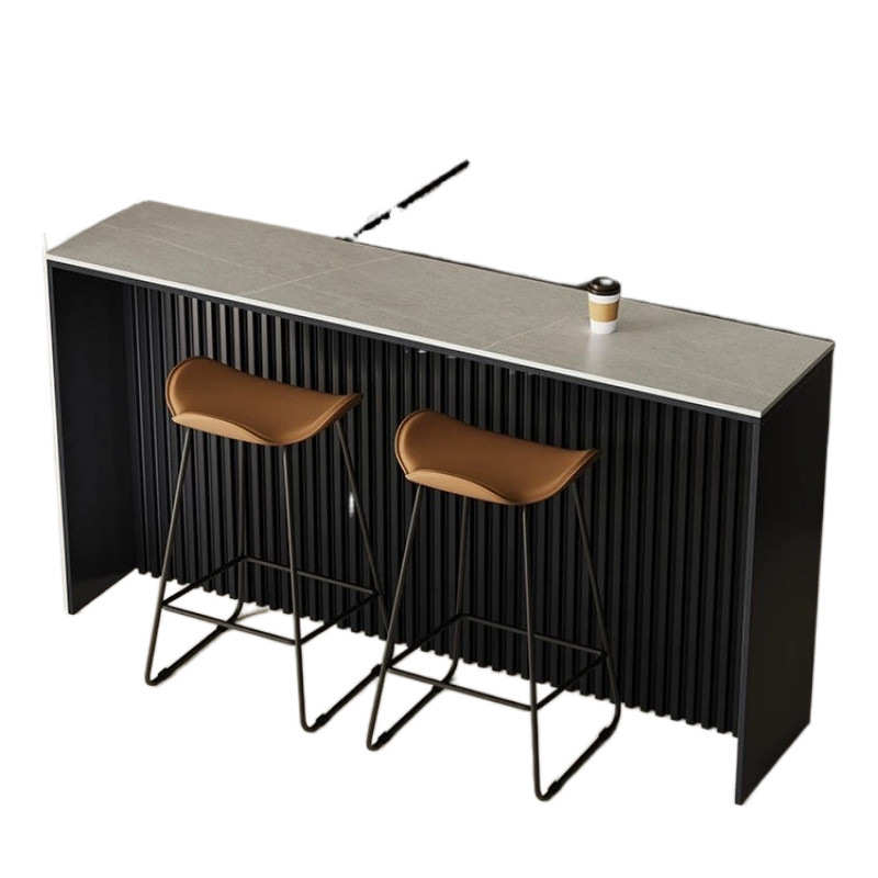 Rtd创意岩板迷你小户型吧台桌家用靠墙高脚桌客厅隔断沙发后吧台