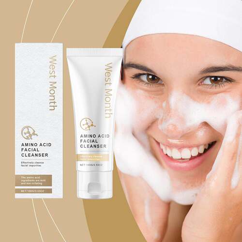 WEST MONTH Amino Acid Facial Cleanser - Gentle Cleansing for