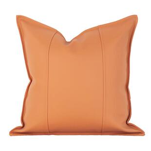 高档现代轻奢橙色垫沙发靠抱枕靠套客不含芯45x45x50厅高级感千鸟