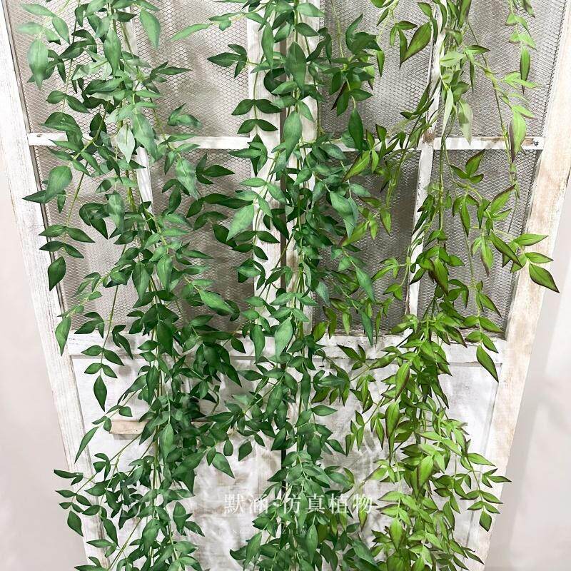 默涵彷真绿色植物南天竹藤蔓缠绕藤条屋顶装饰垂挂吊藤软装工程造