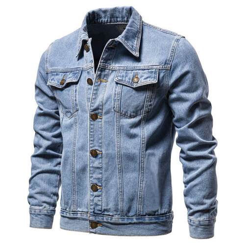Men's denim jacket plus size cardigan jacket