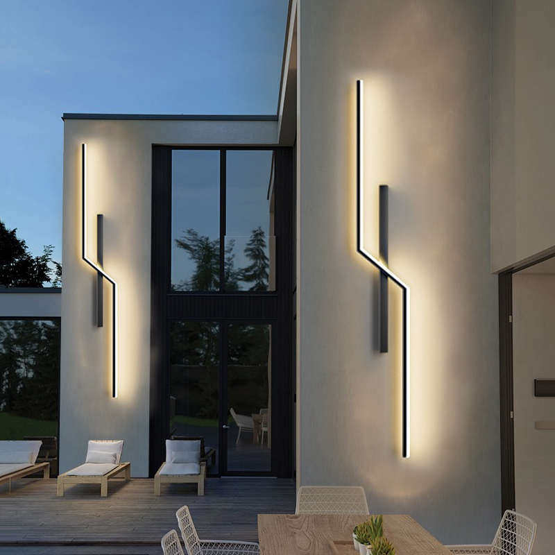 极简户外长条壁灯防水太阳能别墅室外庭院简约背景墙壁装饰院子灯,家装灯饰光源,壁灯,淘宝优惠券,粉丝福利购,淘宝优惠卷