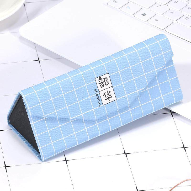 眼镜盒女韩国小清新复古优雅男款折叠便携式可爱眼睛太阳墨镜盒