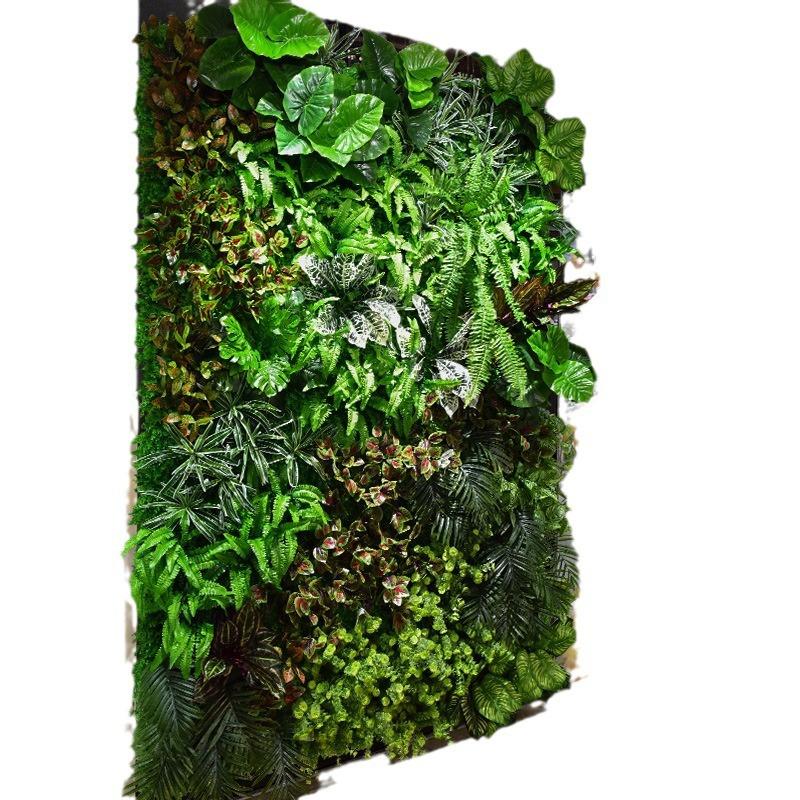 阳台塑料绿植墙面装饰室内网红背景墙花墙假绿植苔藓墙仿真植物墙